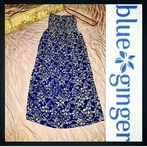 🆕️🌴Blue💙Ginger🌴Stapless Summer Dress